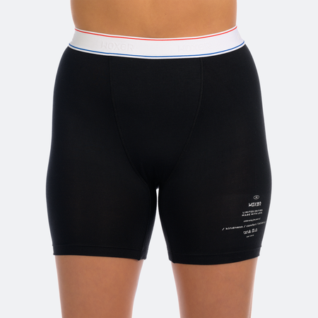 Baller High Waisted Black Chrome | Women's Boxer's & Boy Shorts | Woxer