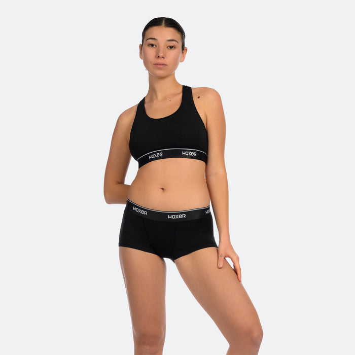 Bold Black 2.0 10-Pack, Women's Boxer's & Boy Shorts