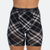 Baller High Waisted B&W Plaid