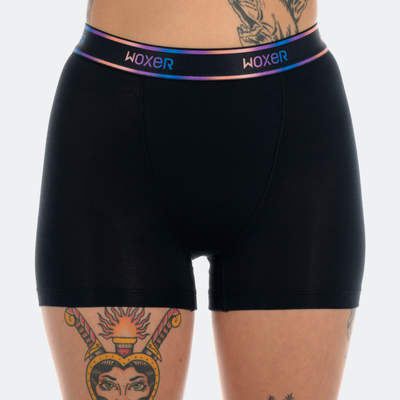 Star High Waisted Airbrushed Black