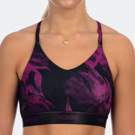 Icon Painted Cherries, Stretchy Seamless Sports Bras