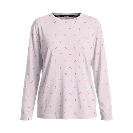 Sleep Long Sleeve Tee Candy Cane Ditsy