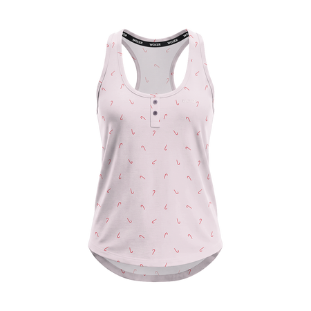 Sleep Tank Candy Cane Ditsy
