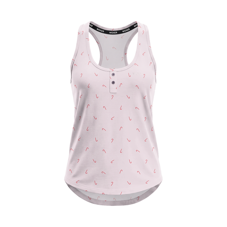 Sleep Tank Candy Cane Ditsy