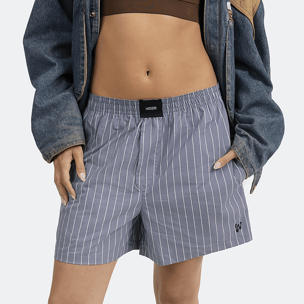 Women's Boxer Shorts Steel Stripe | Woxer