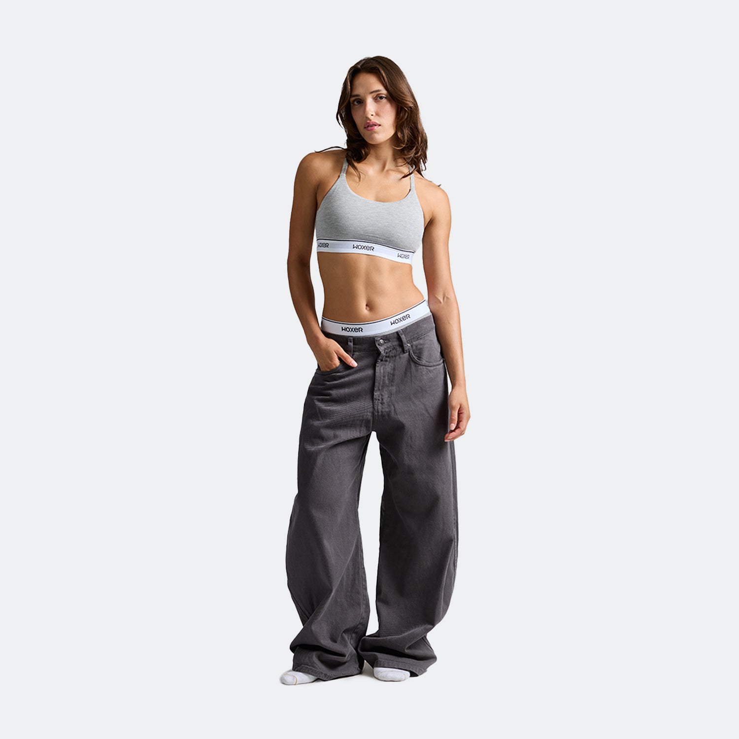 Classic Heather Grey | Boxer Briefs for Women | Girls Boxer Shorts