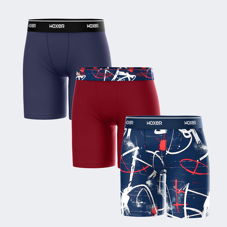 Biker High Waisted Muralist 3-Pack