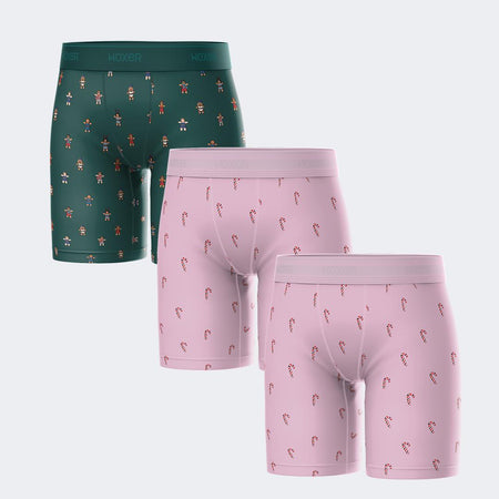 Biker High Waisted Peppermint 3-Pack