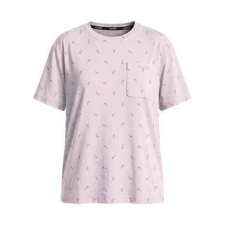 Sleep Short Sleeve Tee Candy Cane Ditsy