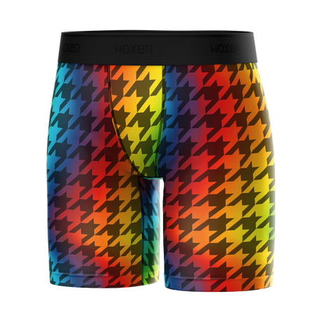 Biker High Waisted Pride Houndstooth