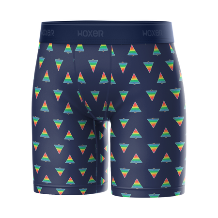 Biker High Waisted Rainbow Spruce