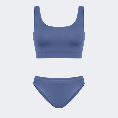 Swim Set Bikini Boss Steel Blue