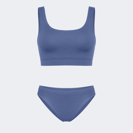 Swim Set Bikini Boss Steel Blue