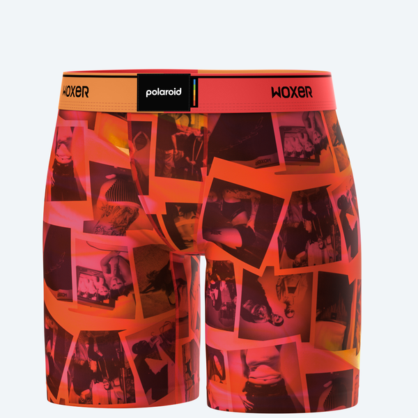 Biker Coral Polaroid Pictures