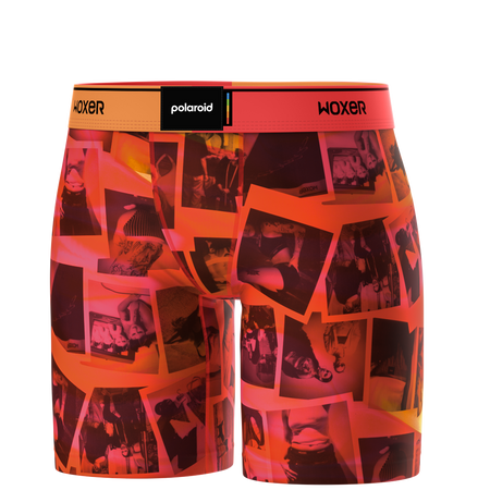 Biker Coral Polaroid Pictures