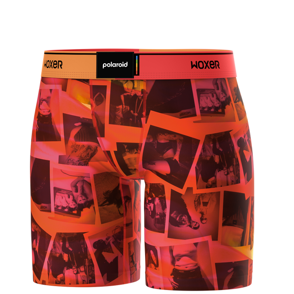 Biker Coral Polaroid Pictures