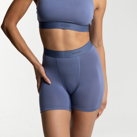 Baller High Waisted Steel Blue