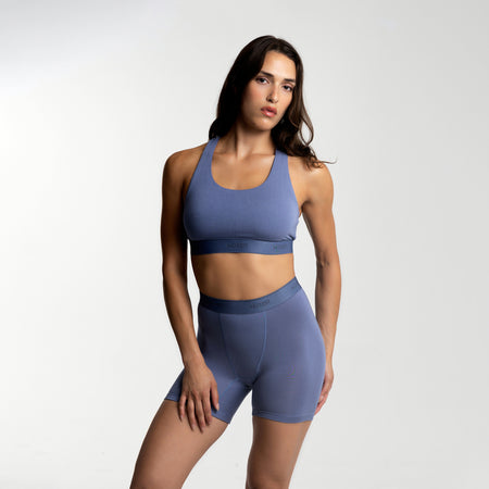 Baller High Waisted Steel Blue