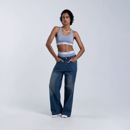 Baller High Waisted Heather Grey