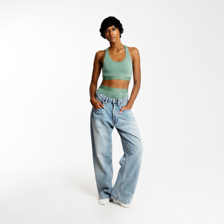 Biker High Waisted Wild Sage