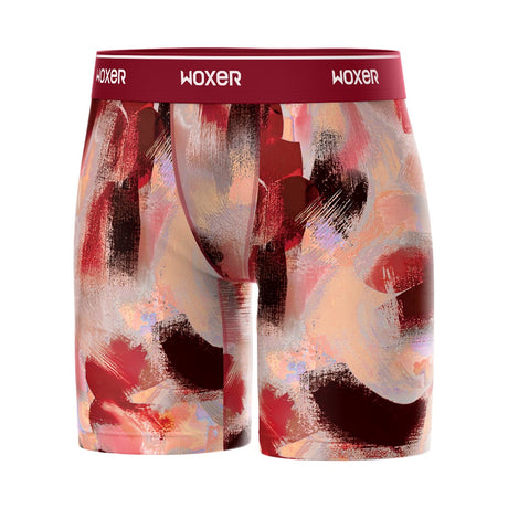 Biker High Waisted Crimson Canvas
