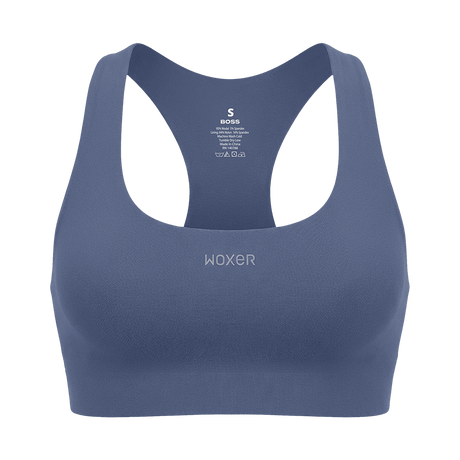 Win Boss Sports Bra Steel Blue