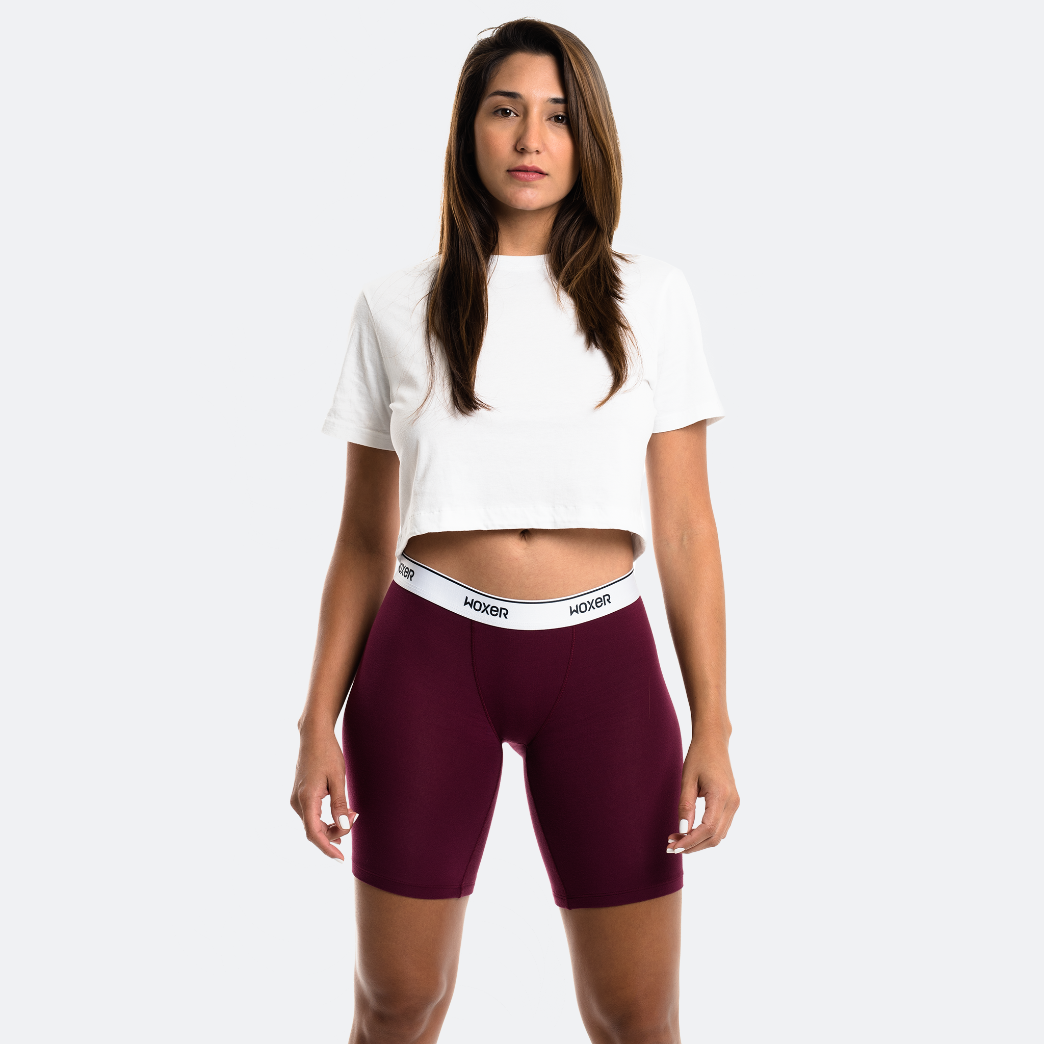 Biker Burgundy Women's Boxer's & Boy Shorts Woxer