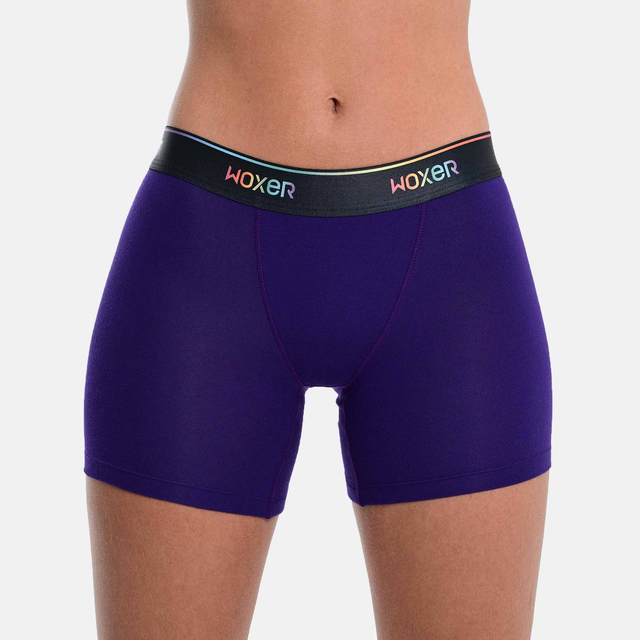 CLZOUD Workout Underwear for Women 95% Cotton 5% Spandex Gift for Womens  Underpants Patchwork Color Underwear Panties Bikini Solid Womens Briefs