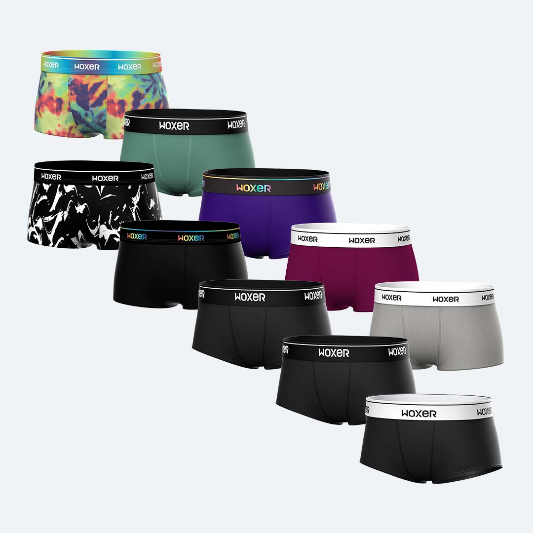 Bold Anchor 10-Pack | Women's Boxer's & Boy Shorts | Woxer