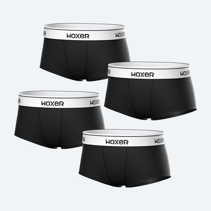 Woxer Womens Boxer Briefs Underwear, Star 3” Boyshorts Panties Soft