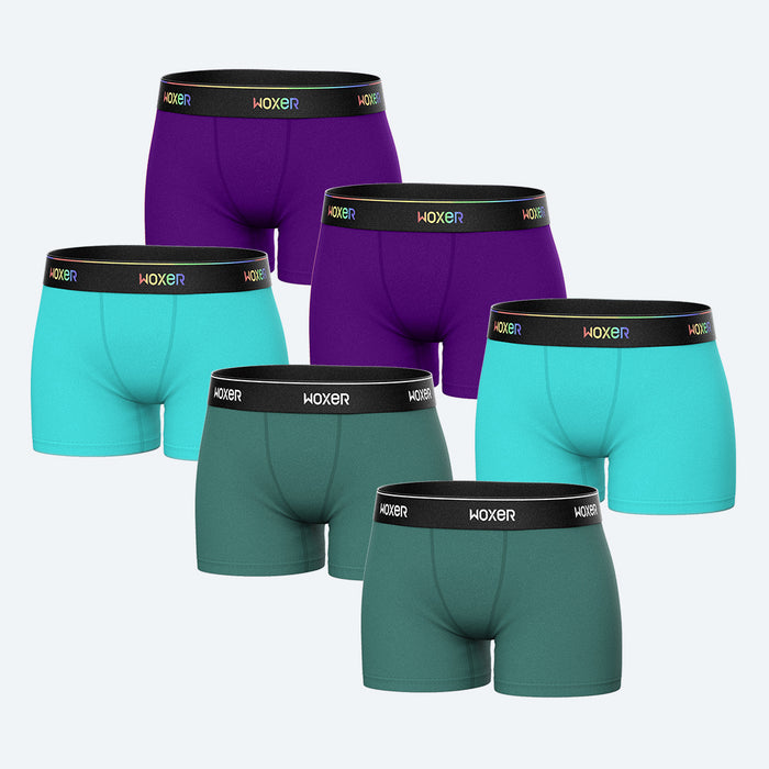 Woxer Womens Boxer Briefs Underwear, Star 3” Boyshorts Panties