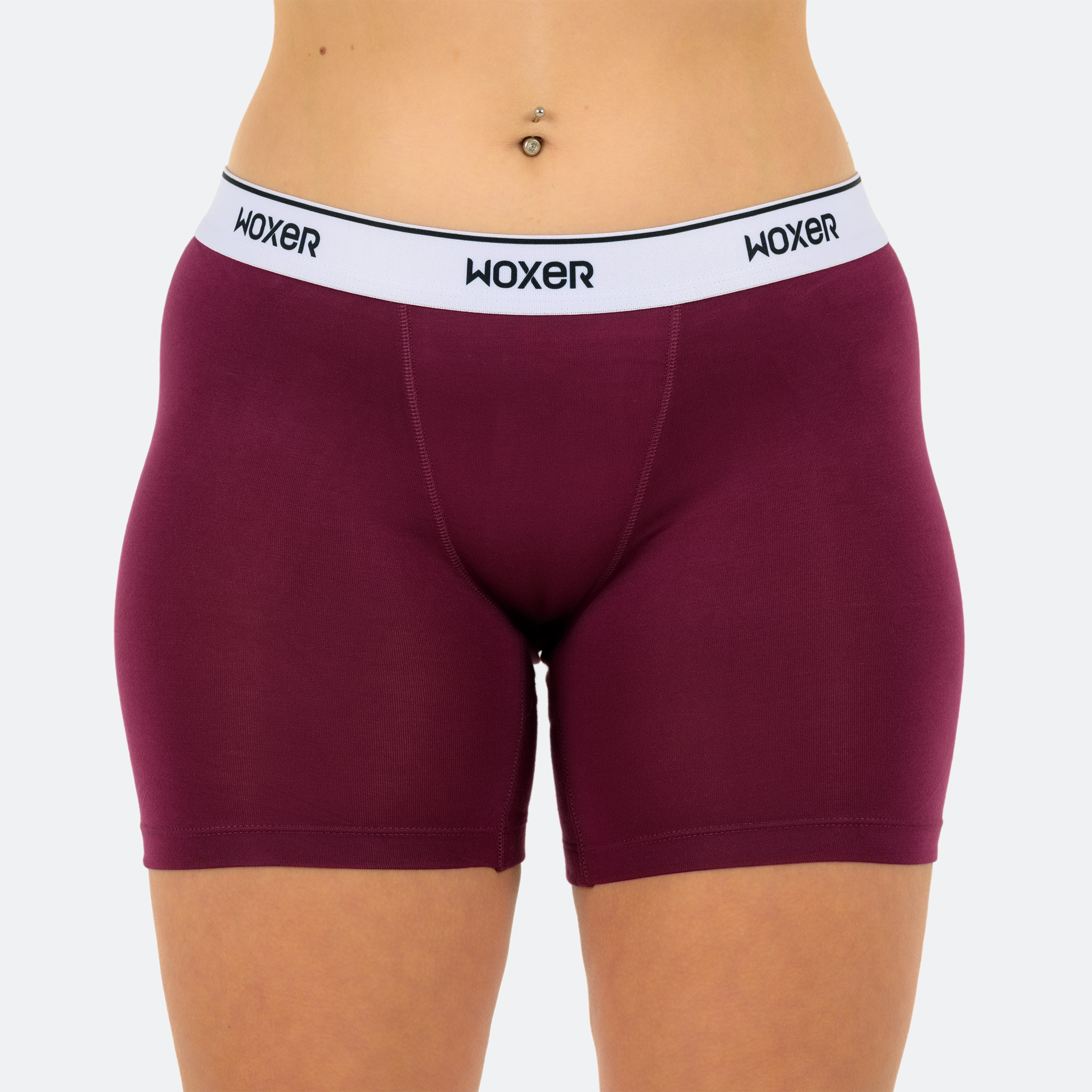 Woxer Womens Boxer Briefs Underwear, Baller 5” Boyshorts Panties Soft  Anti-Chafing, No Roll Inseam, Heather Grey, 3X-Large