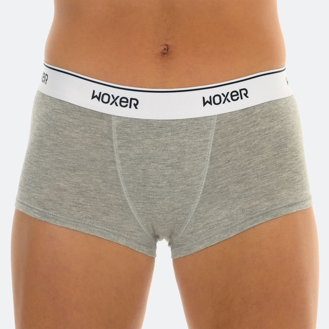 Women's Heather Grey Whipped Boxer